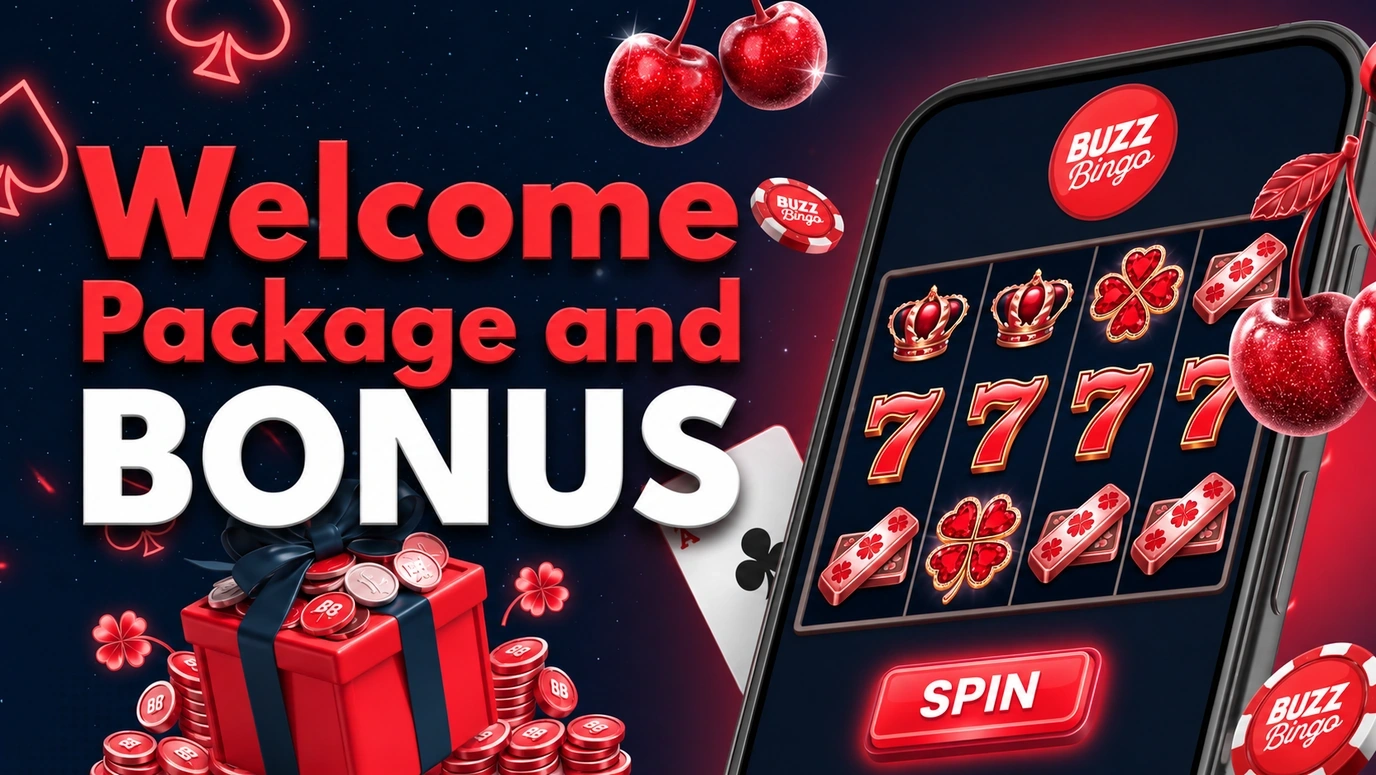 Buzz Bingo welcome free spins bonus and Reward Spin promotion